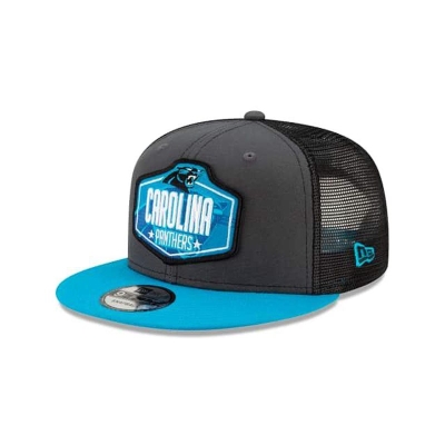 Grey Carolina Panthers Hat - New Era NFL NFL Draft 9FIFTY Snapback Caps USA9761240